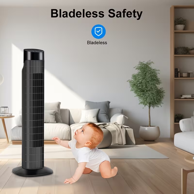 Quiet tower fan