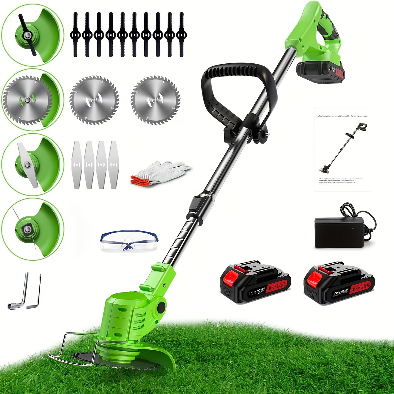 24V lawn mower, electric lawn mower, wireless lawn mower