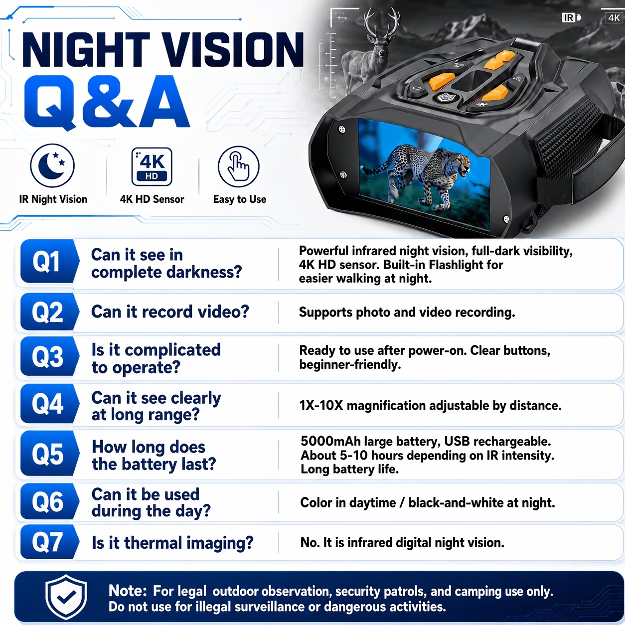 Adult Night Vision Goggles