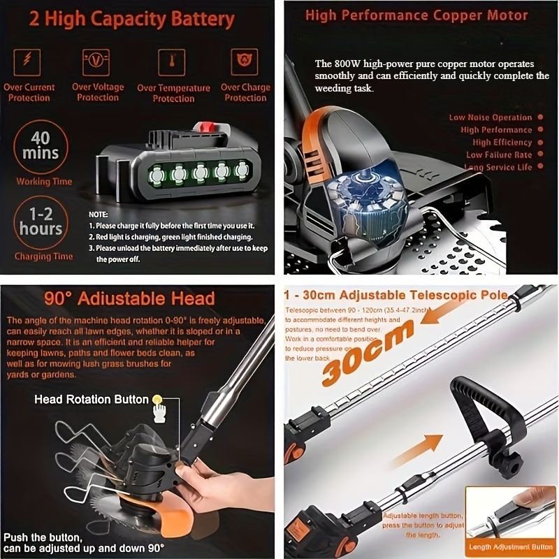 24V lawn mower