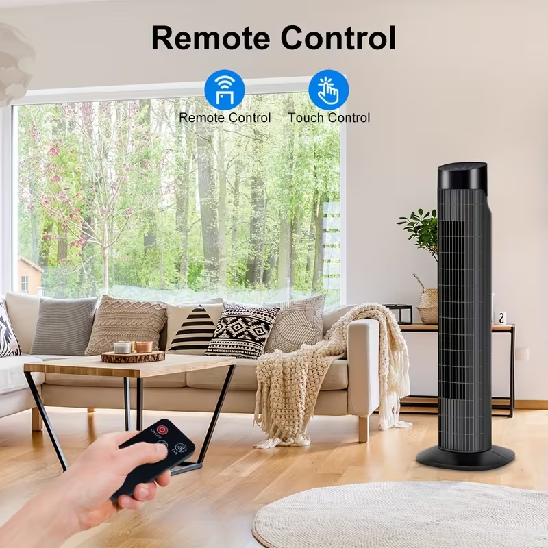 Quiet tower fan