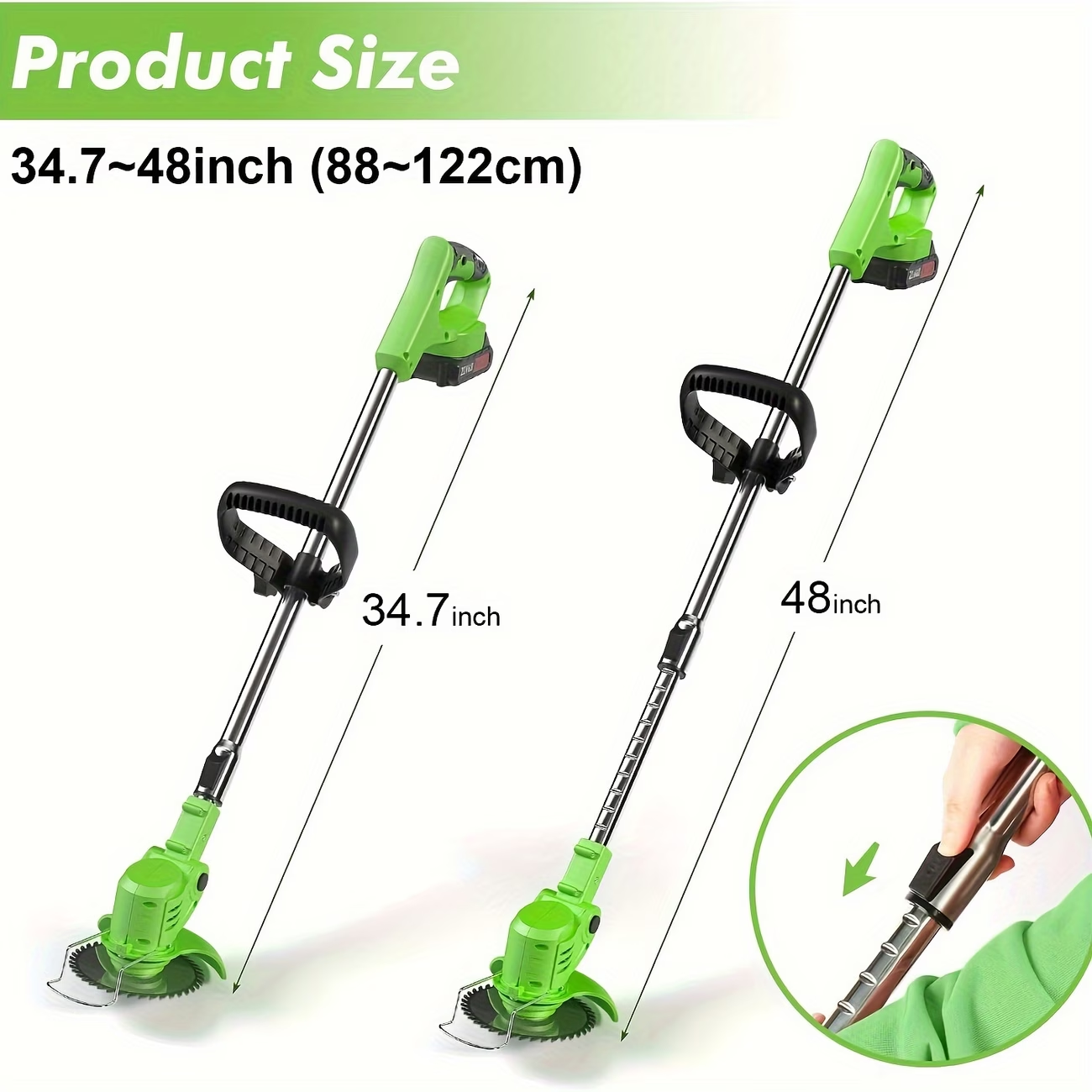 24V lawn mower, electric lawn mower, wireless lawn mower